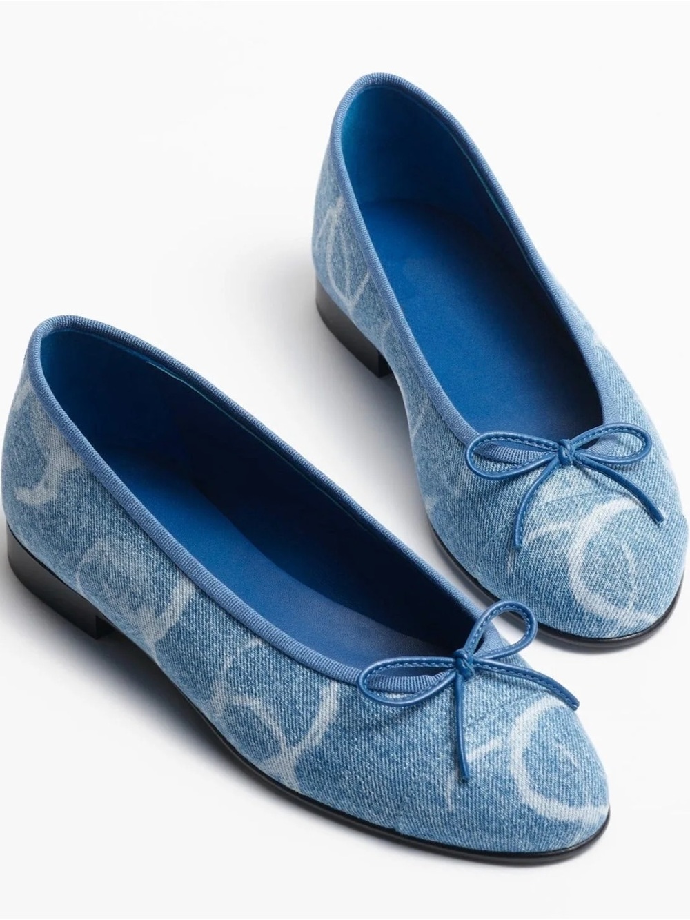 Denim ballet flats 38 /7.5